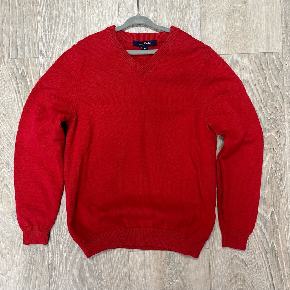 Brooks Brothers red v neck sweater